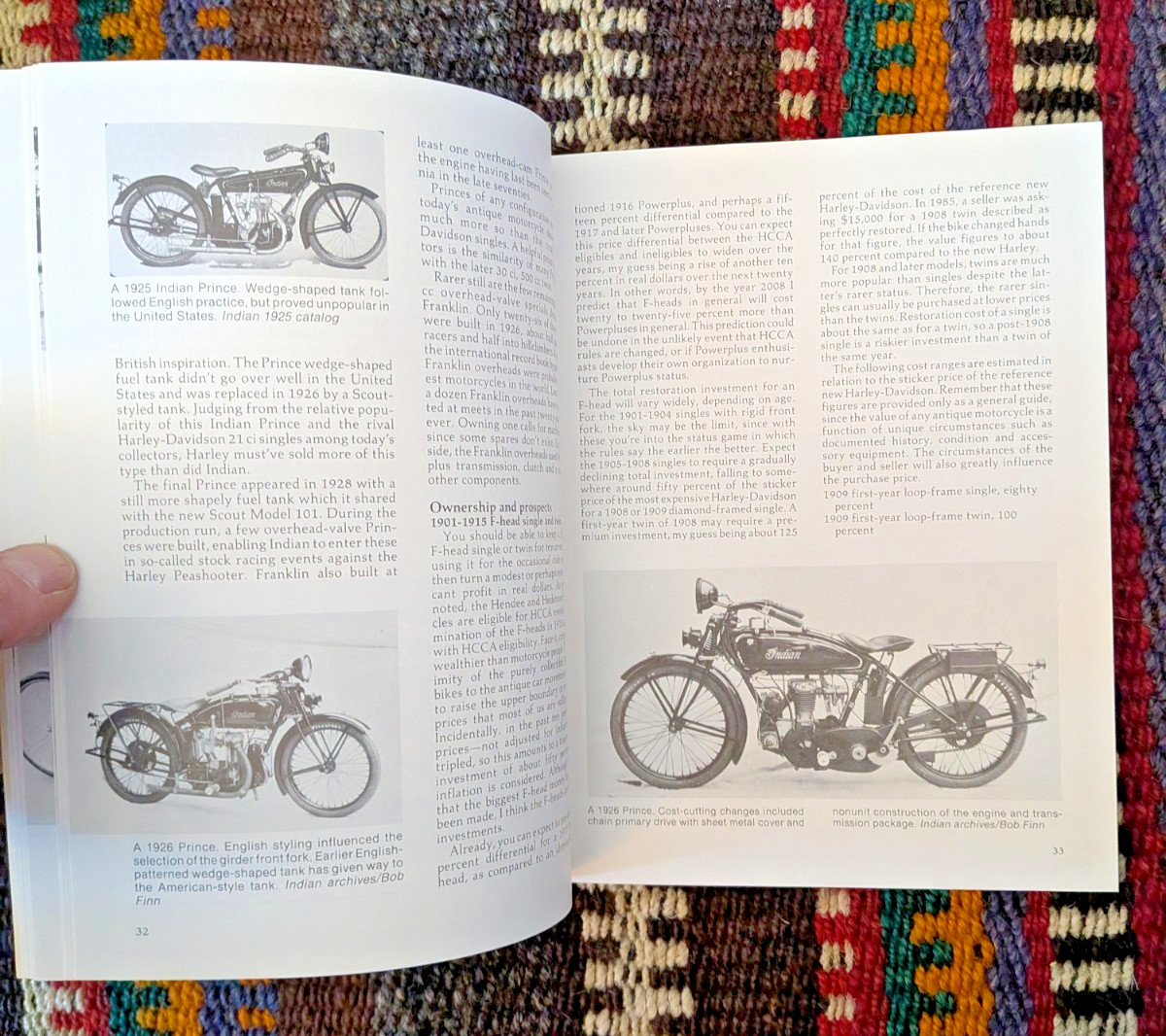Vtg BOOK Illustrated Indian Motorcycle Buyers Guide by Jerry Hatfield EX Cond!