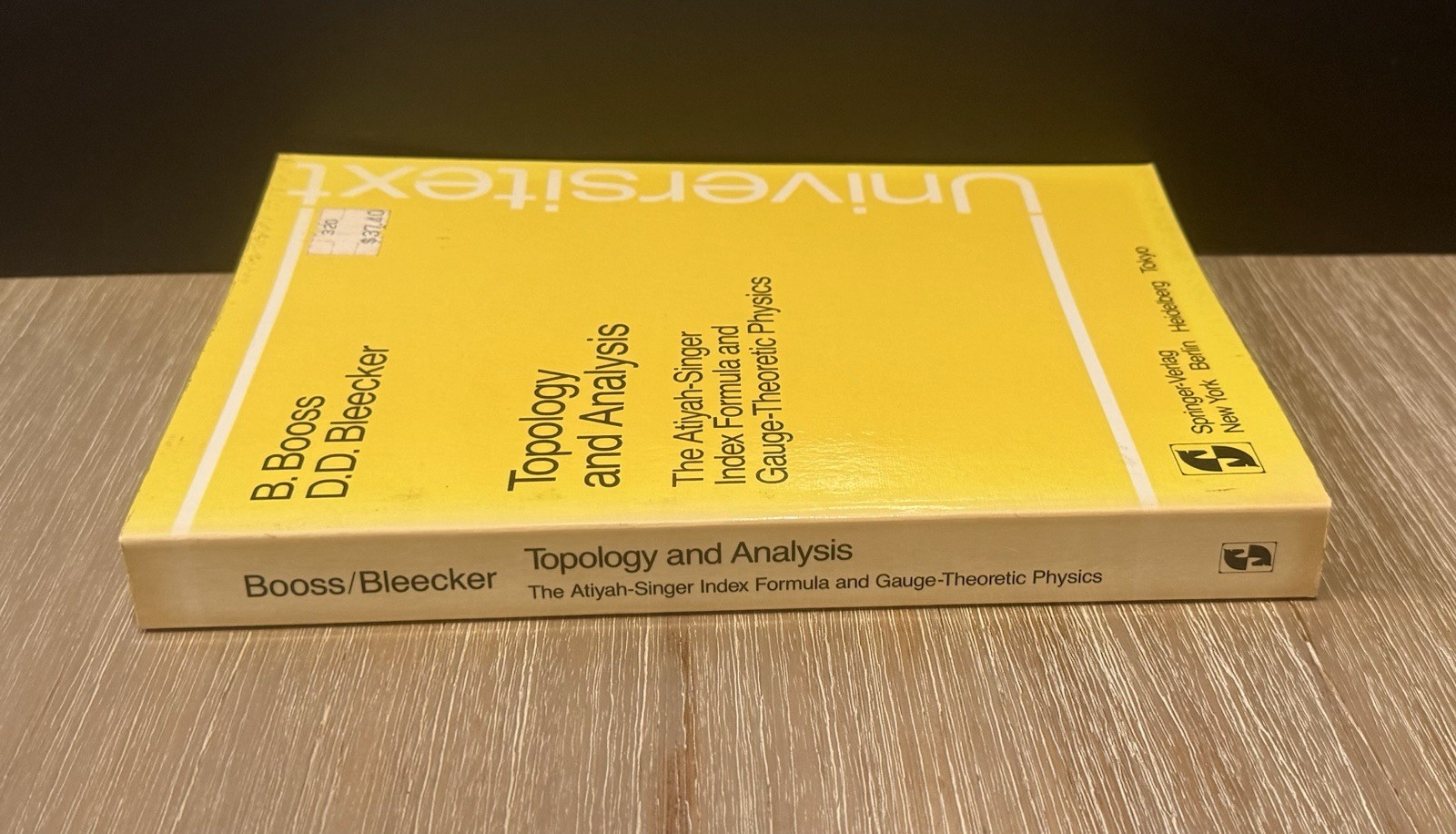 Topology and Analysis: The Atiyah-Singer Index Formula & Gauge by B. Booss 1984