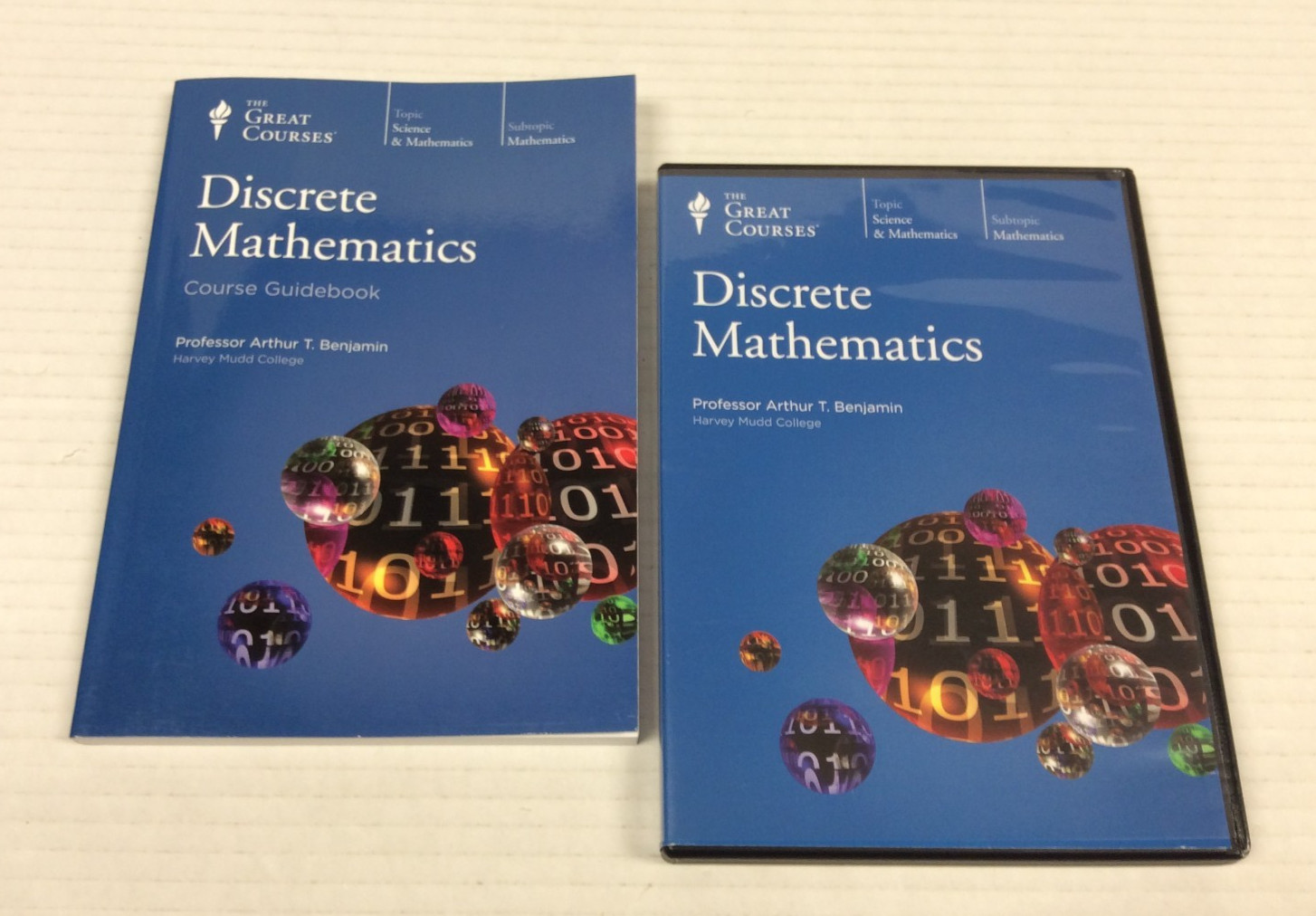 GREAT COURSES: DISCRETE MATHEMATICS Guidebook and DVDs 2009 Arthur Benjamin