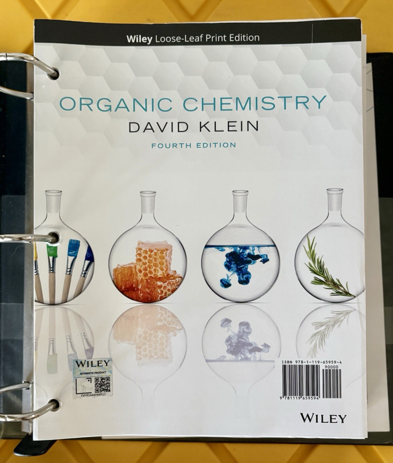Organic Chemistry David Klein 4th Ed Loose-Leaf Textbook