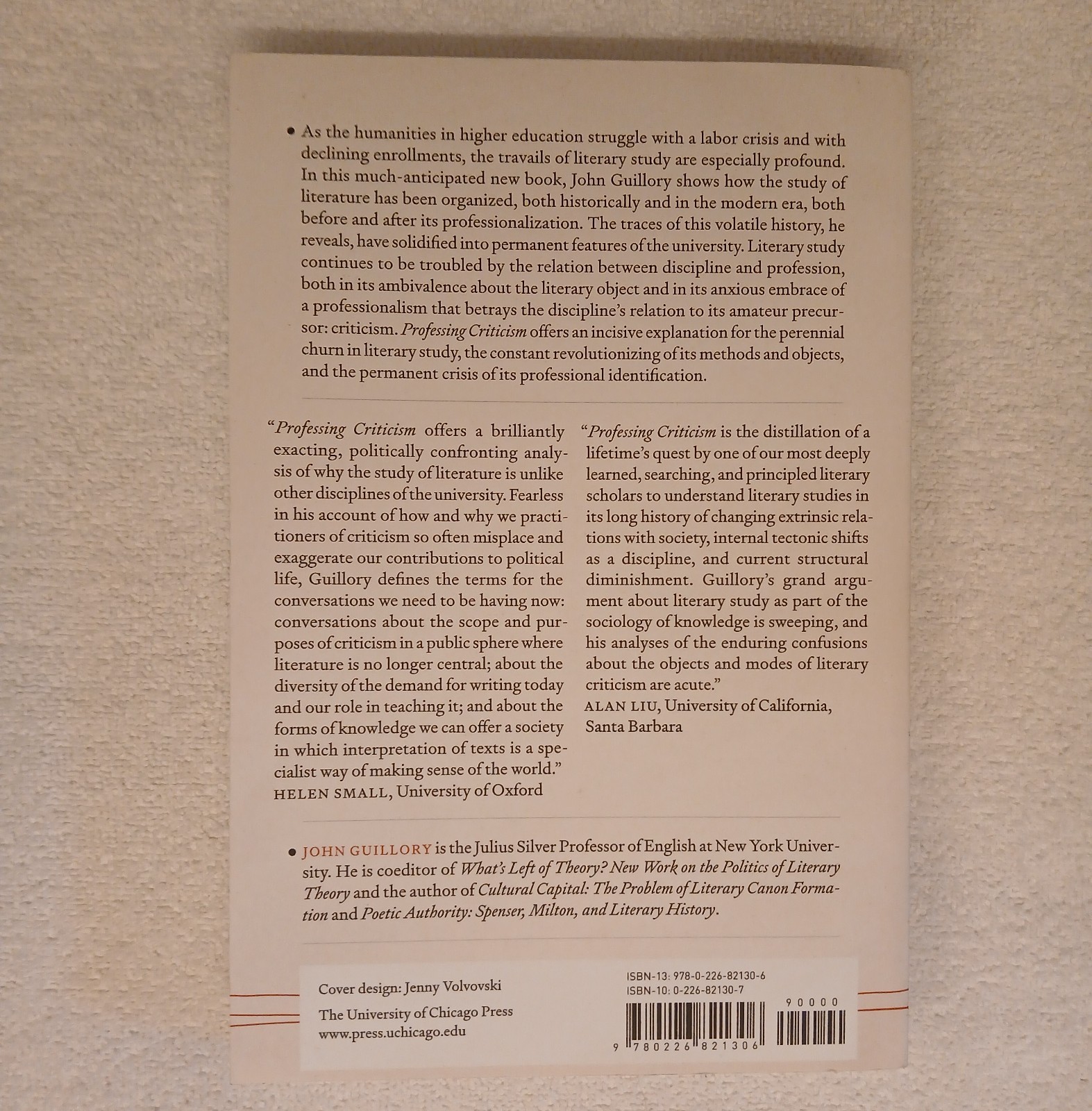 Professing Criticism: Essays on the Organization of Literary Study – GOOD PLUS