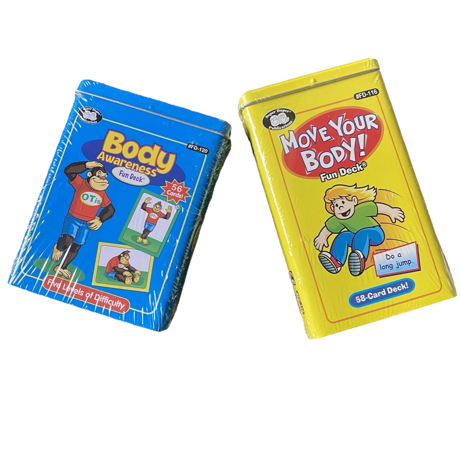 Body Awareness 56 Cards& Move Your Body 58 Cards Super Duper OT PT Sensory