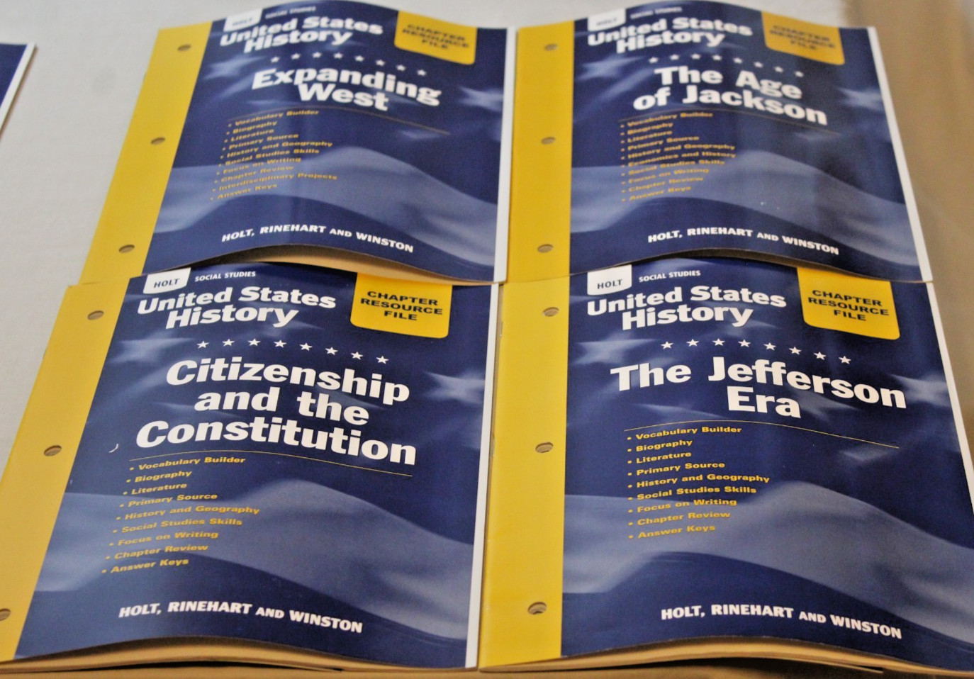 Holt McDougal United States History Social Studies Teacher&rsquo;s Resource Kit Set
