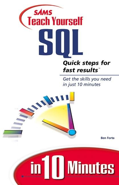 Sams Teach Yourself Sql in 10 Minutes