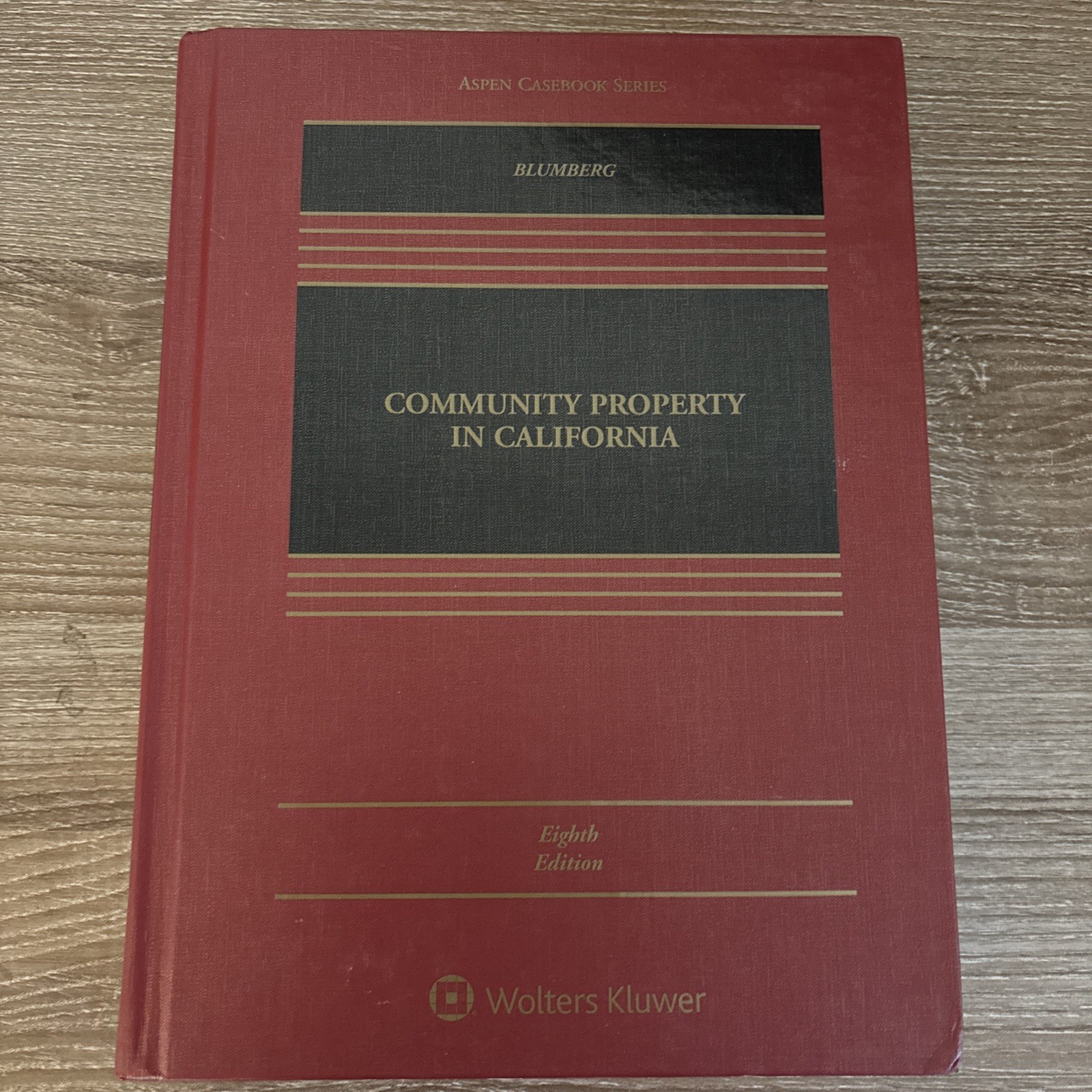 141- VIDEO GOOD Community Property In California 8th Ed. 9781543804409