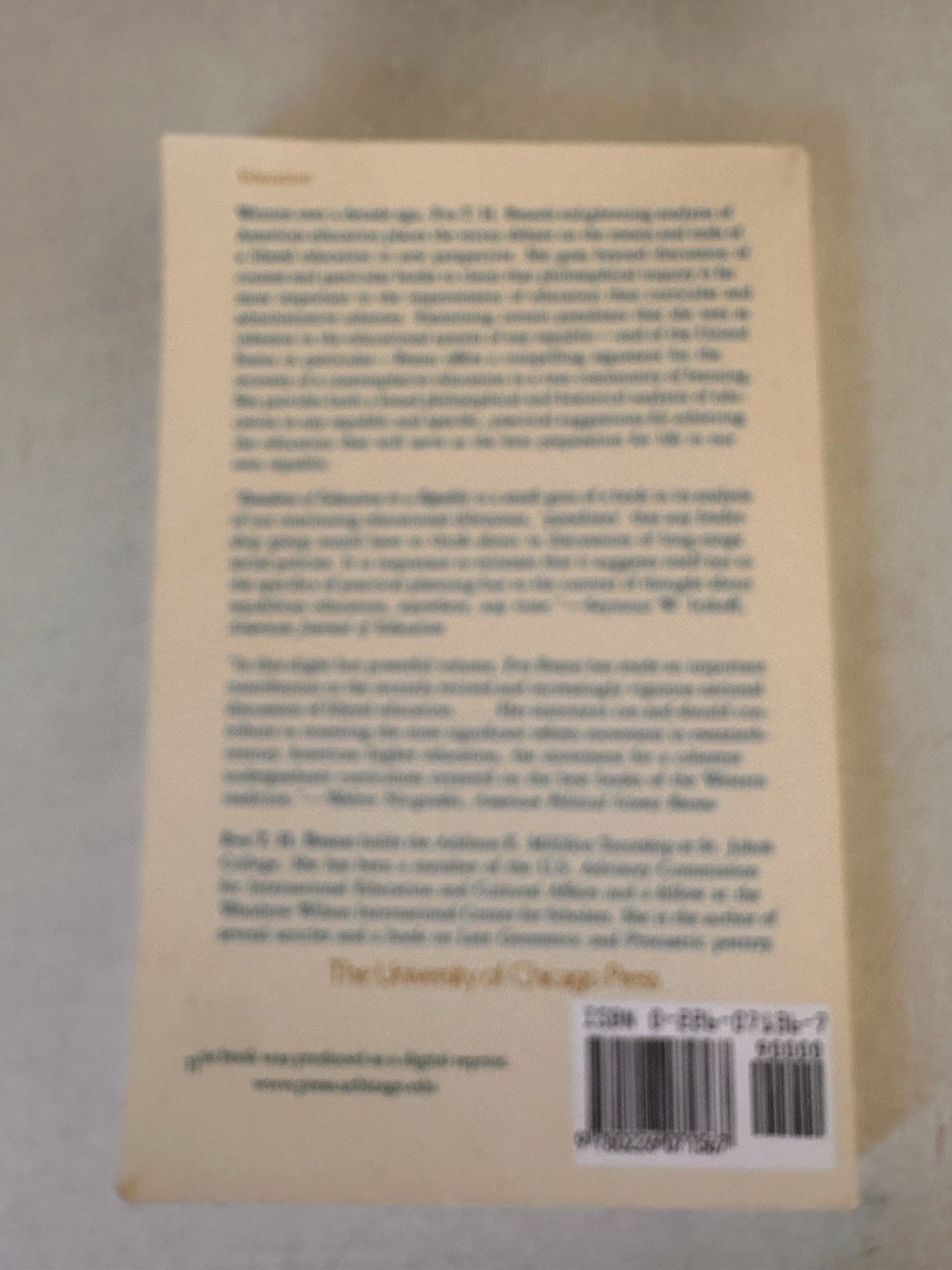 PARADOXES OF EDUCATION IN A REPUBLIC By Eva T. H. Brann