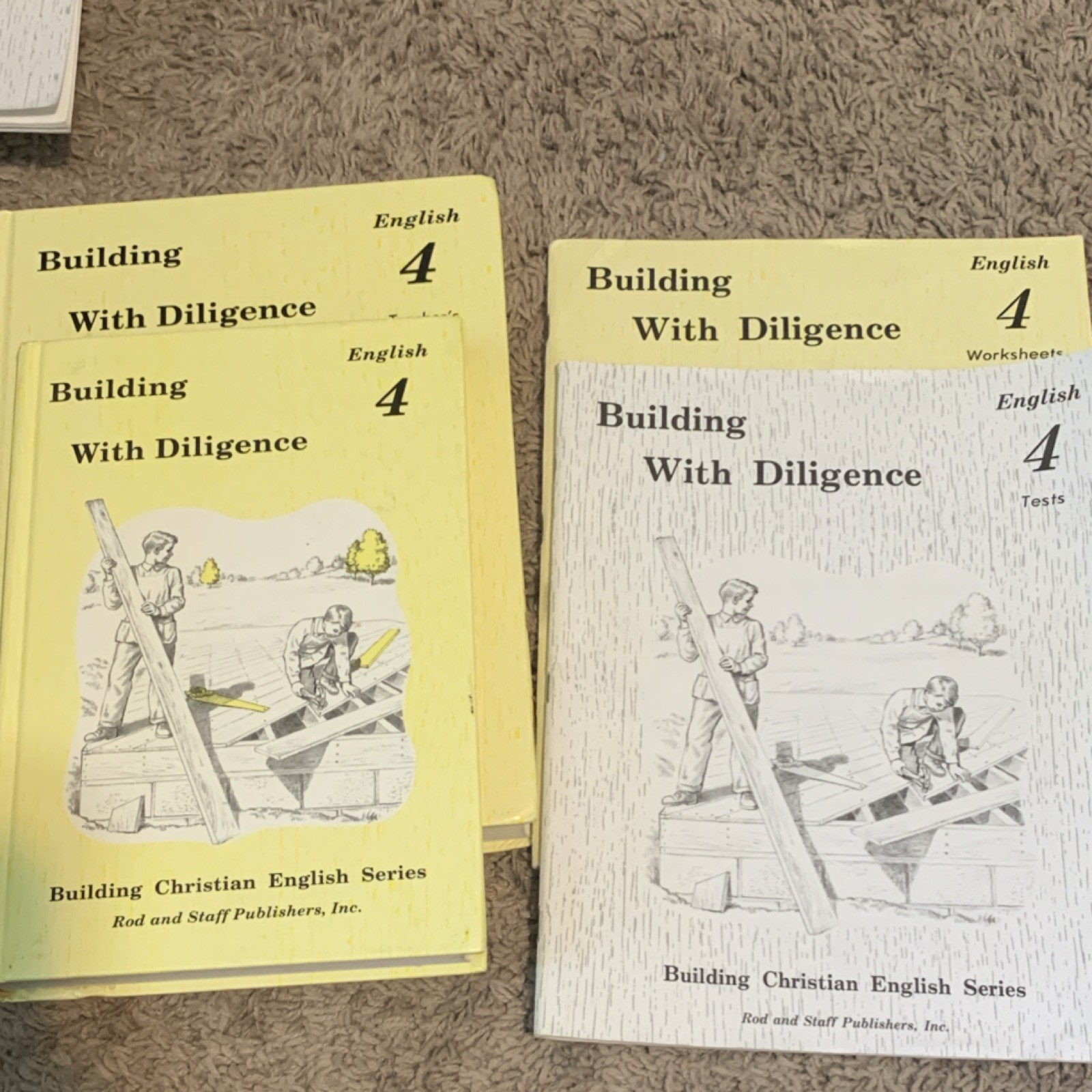 Rod and Staff Publishers Building With Diligence English Textbook Set
