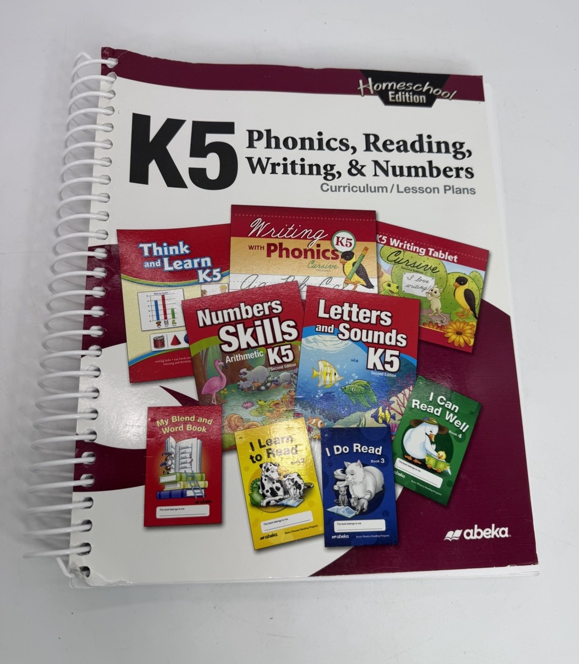 ABeka Homeschool K5 Phonics, Reading Writing and Numbers Curriculum Lesson Plans