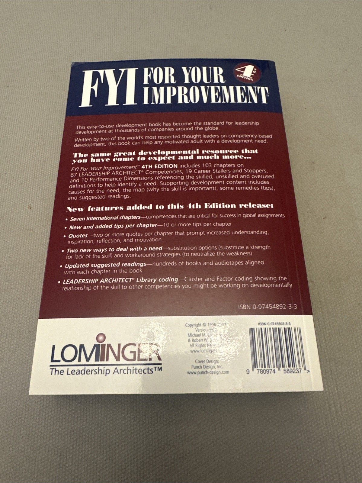 FYI – For Your Improvement