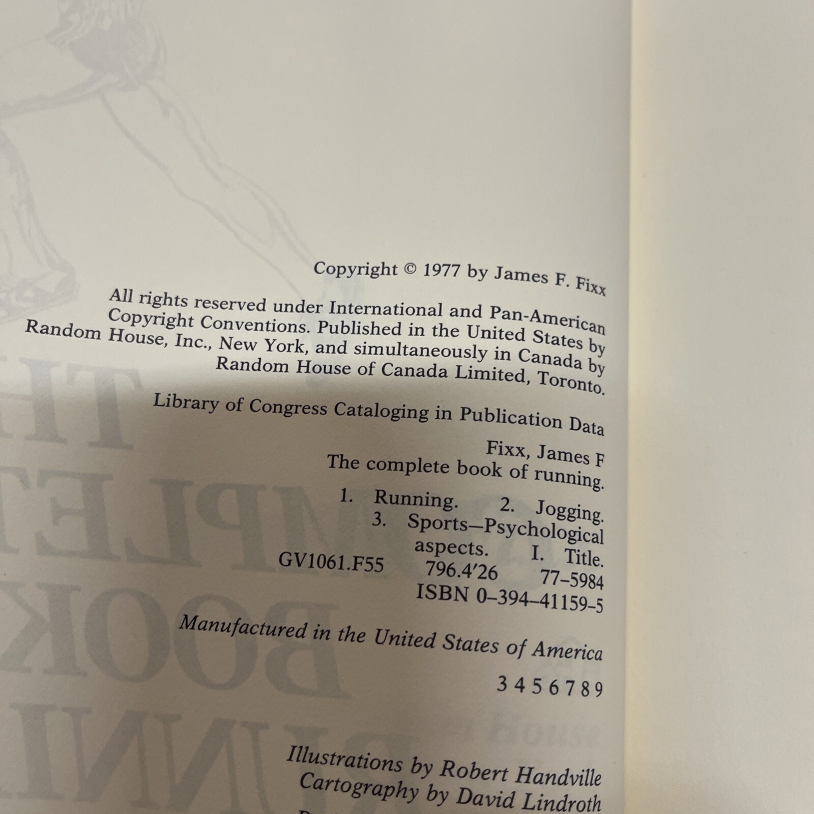 The Complete Book of Running – James F Fixx 1977