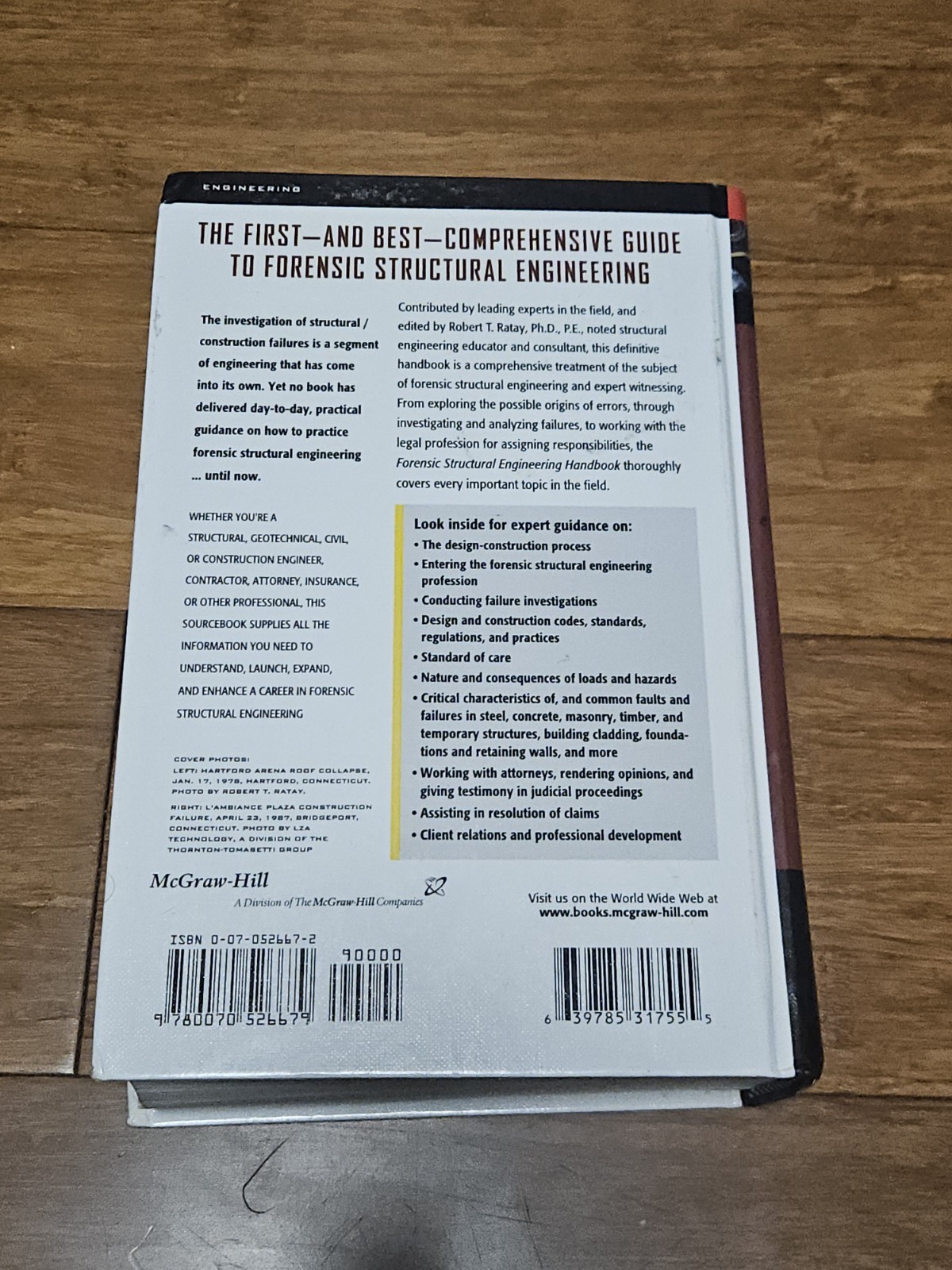 Forensic Structural Engineering Handbook – hardcover Ratay, Robert