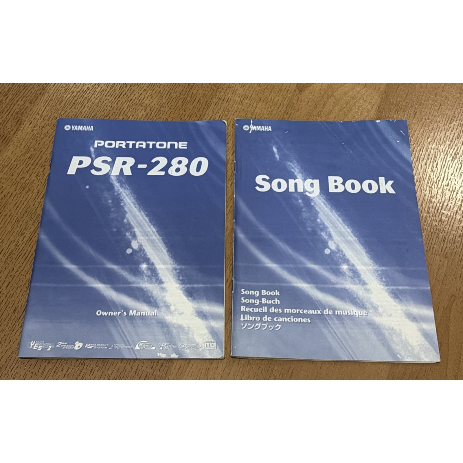 Yamaha PSR-280 Portatone Instruction Manual: 90 Pages And Song Book Lot 2000
