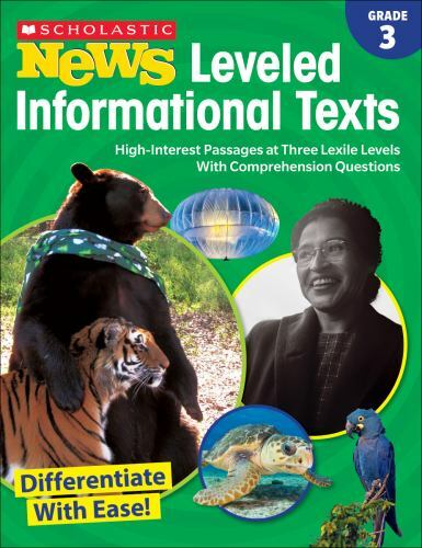 Scholastic News Leveled Informational Texts Grade 3 by Scholastic (2019,…