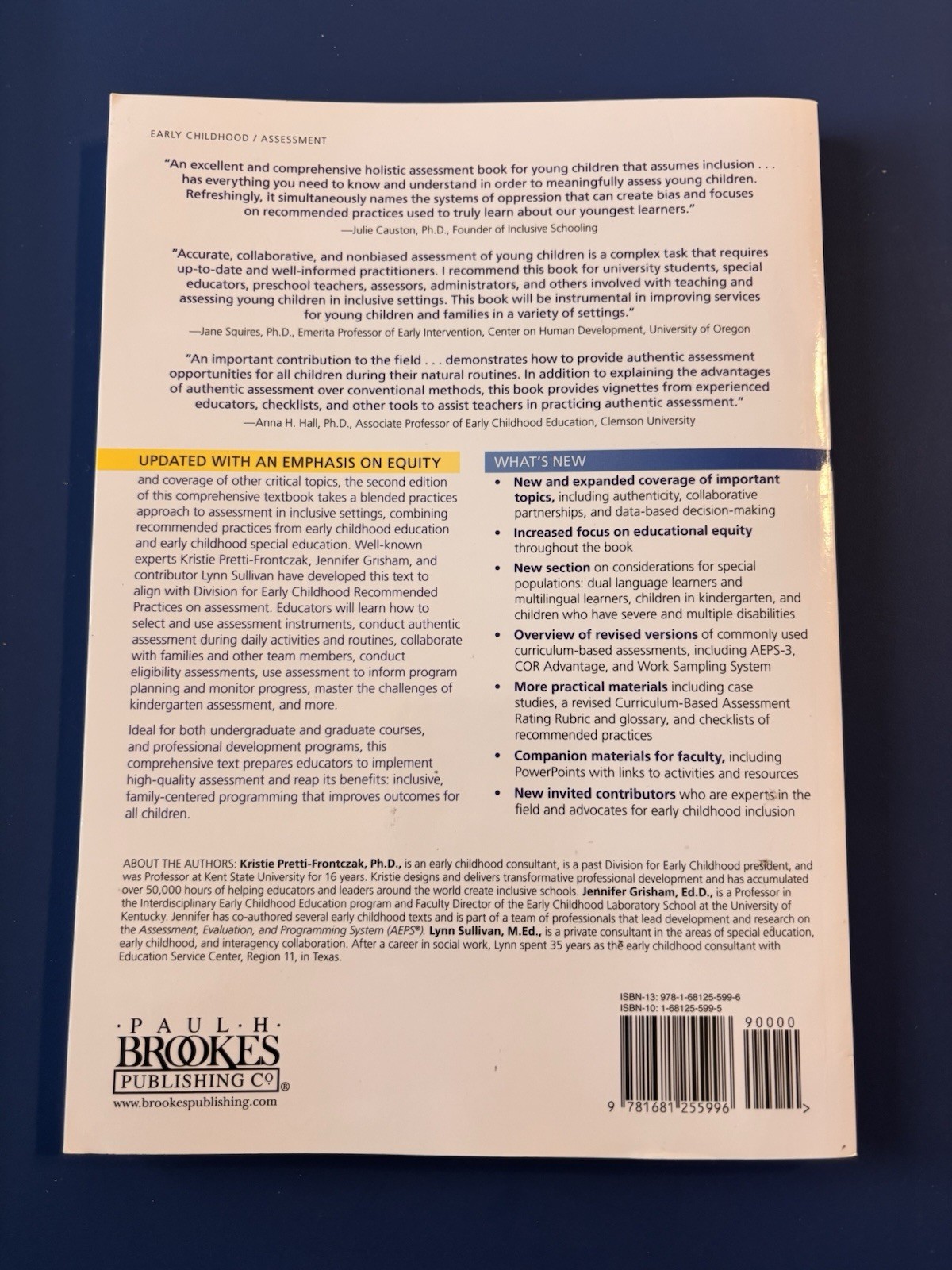 Brookes Assessing Young Children Inclusive Settings 2nd Ed Pretti-Frontczak PB
