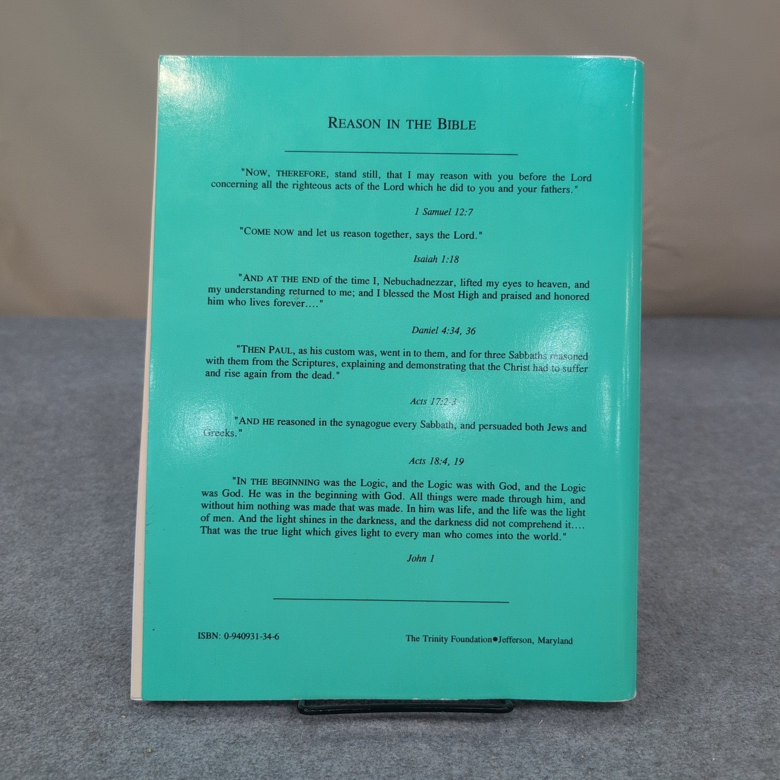 Logic Workbook for Logic by Gordon H Clark Elihu Carranza Trinity Foundation