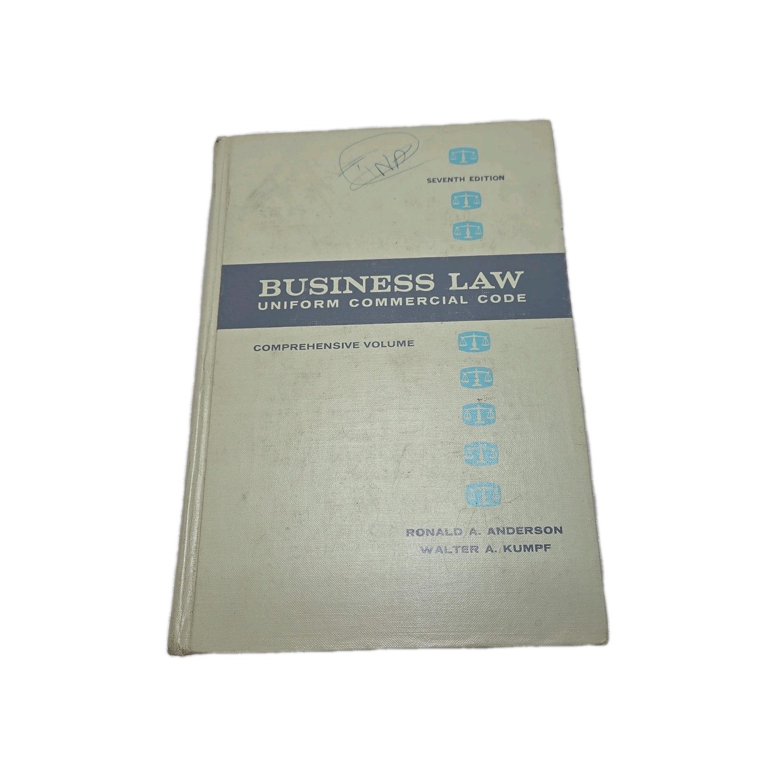 Vintage Business Law School Reference UCC7th Edition Comprehensive HC Retro Book