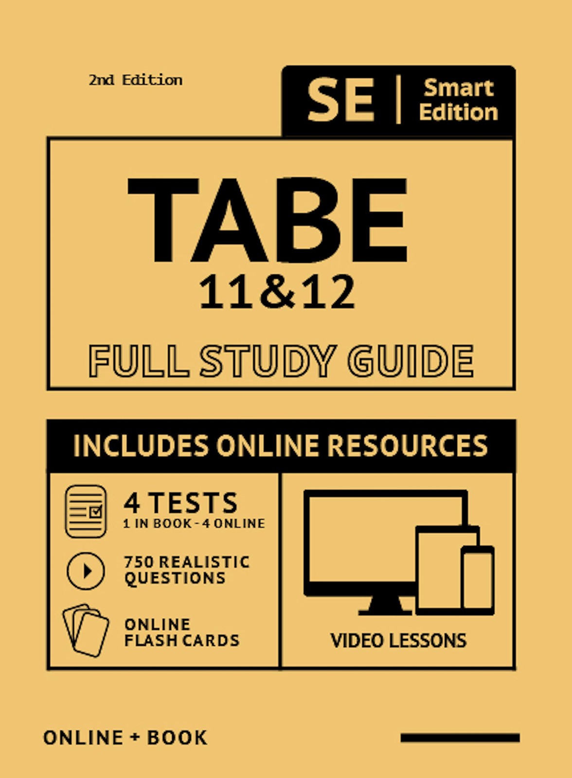 Tabe 11 & 12 Full Study Guide: Complete Subject Review With Online Video Les…