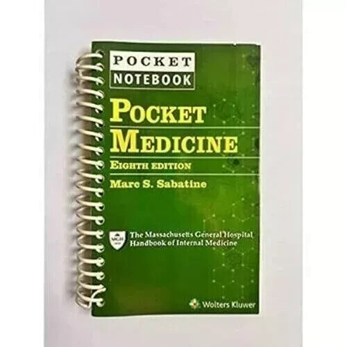 usa stock Pocket Medicine 8th Edition by Marc S. Sabatine (2022,spiral bound )!!