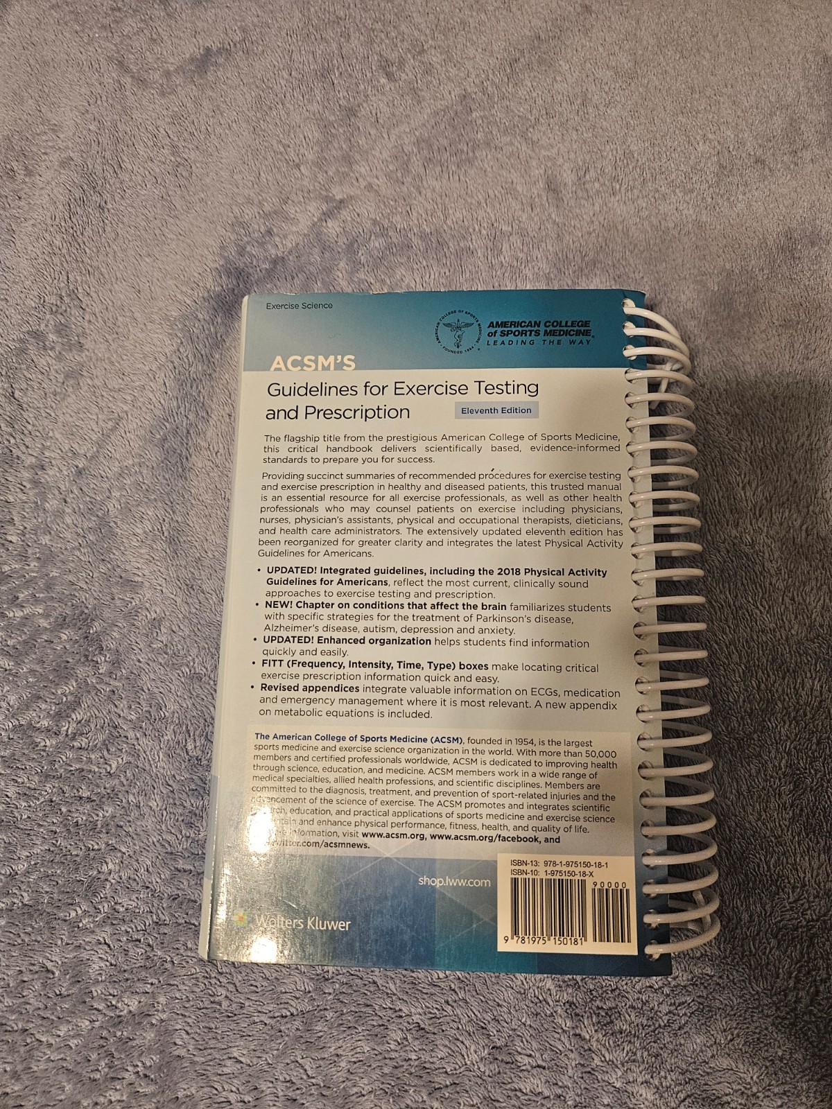 ACSM’s Guidelines For Exercise Testing and Prescription Eleventh Edition