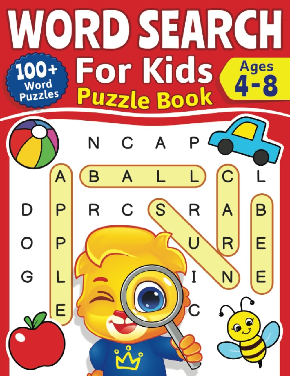 Word Search For Kids Puzzle Book: 100+ Puzzles | Fun Challenges For…