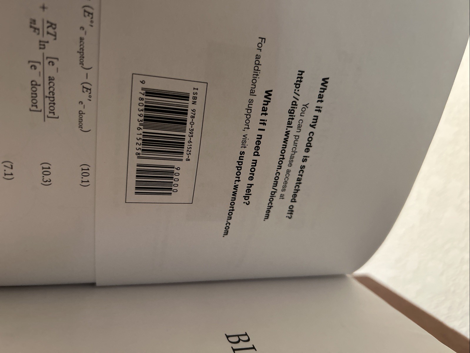 Biochemistry Miesfeld McEvoy 1st Ed Hardcover W/ Access Code Norton