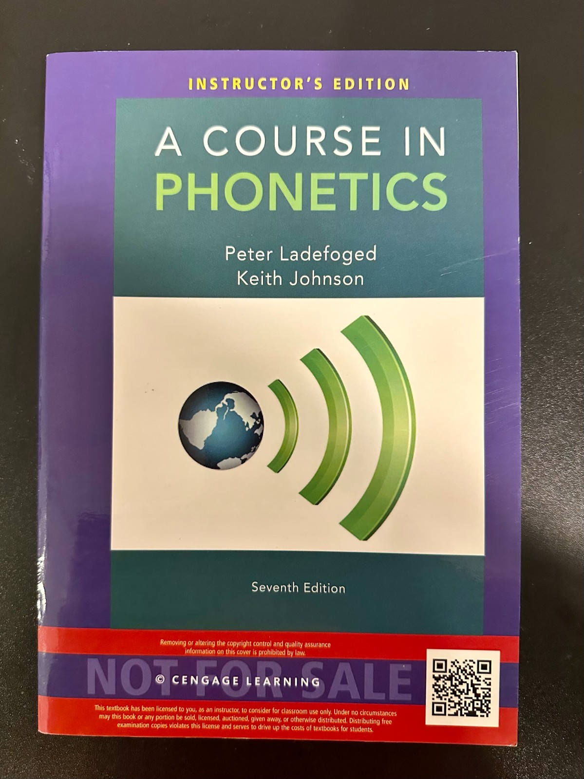 A Course in Phonetics 7th Edition Instructor&rsquo;s Edition by Peter Langford