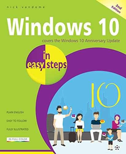 Windows 10 in easy steps: Covers the – Paperback, by Vandome Nick – Very Good