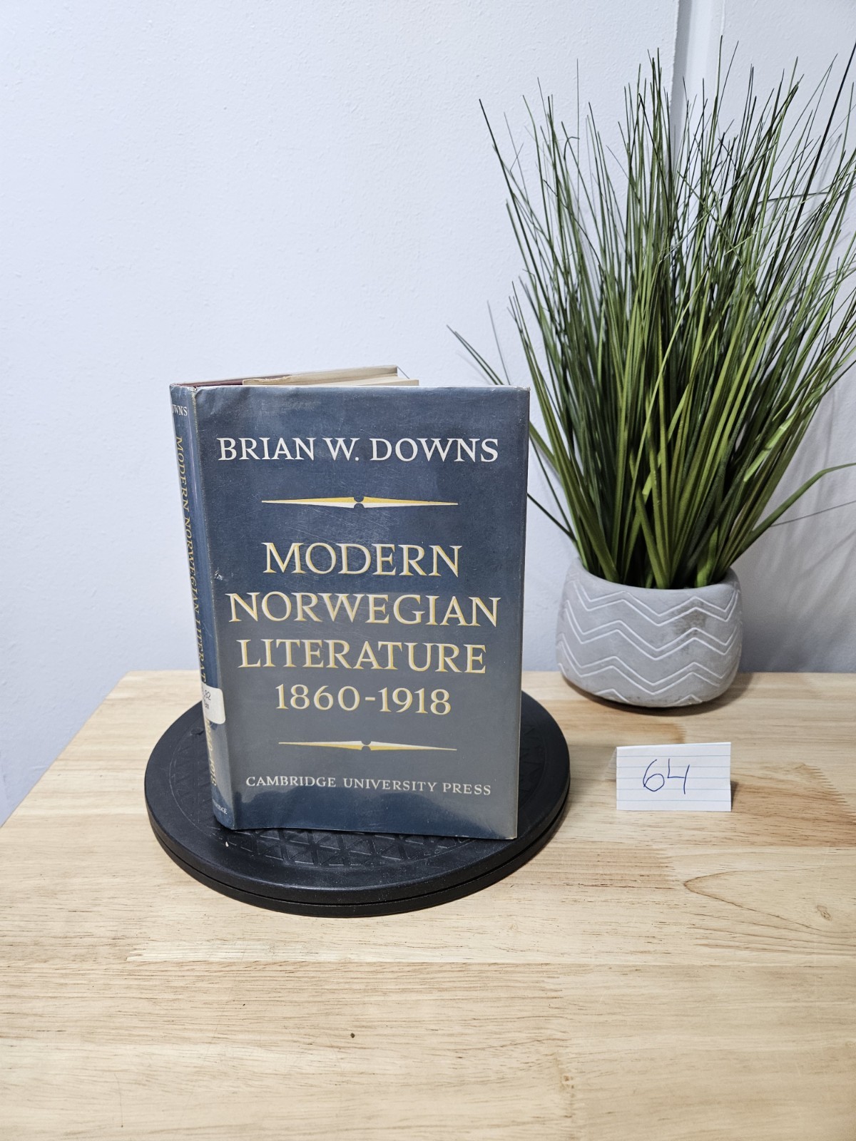 Modern Norwegian Literature 1860–1918 by Brian W. Downs 1966 Hardcover