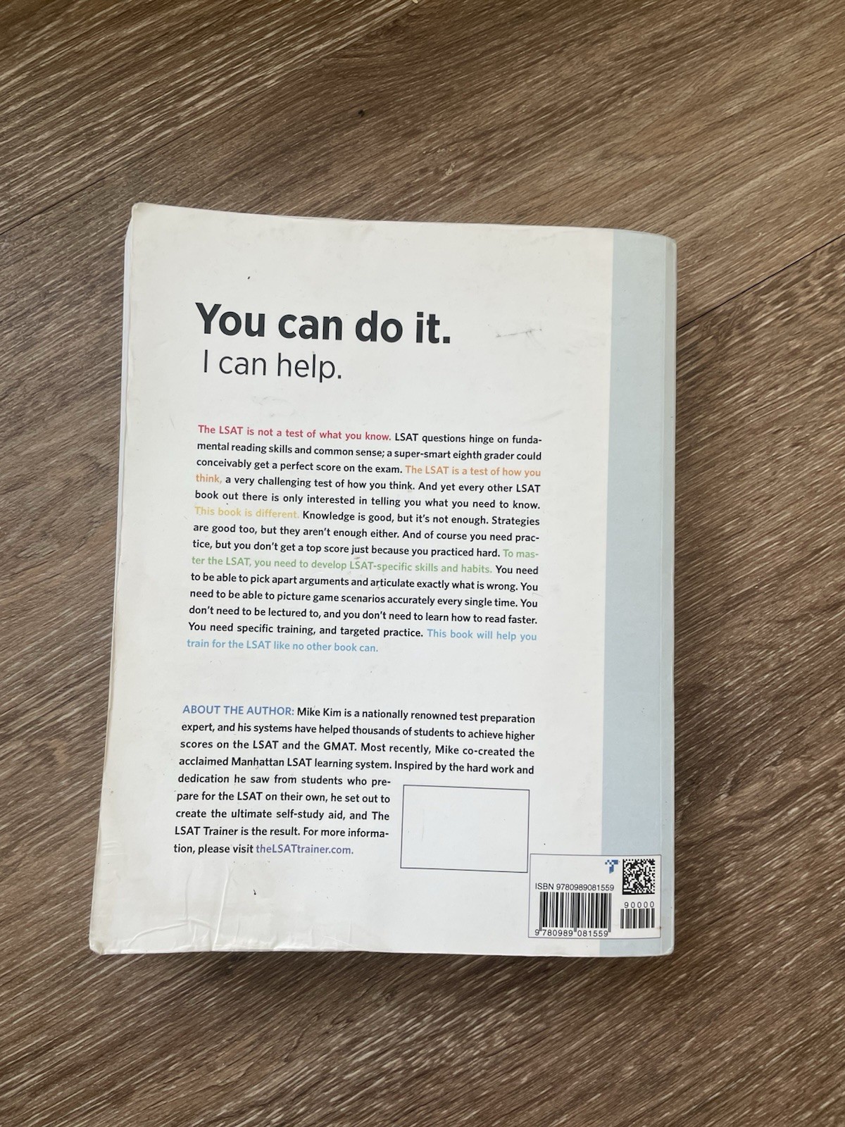 The LSAT Trainer by Mike Kim 3rd Edition A Self-study Guide For Self-driven