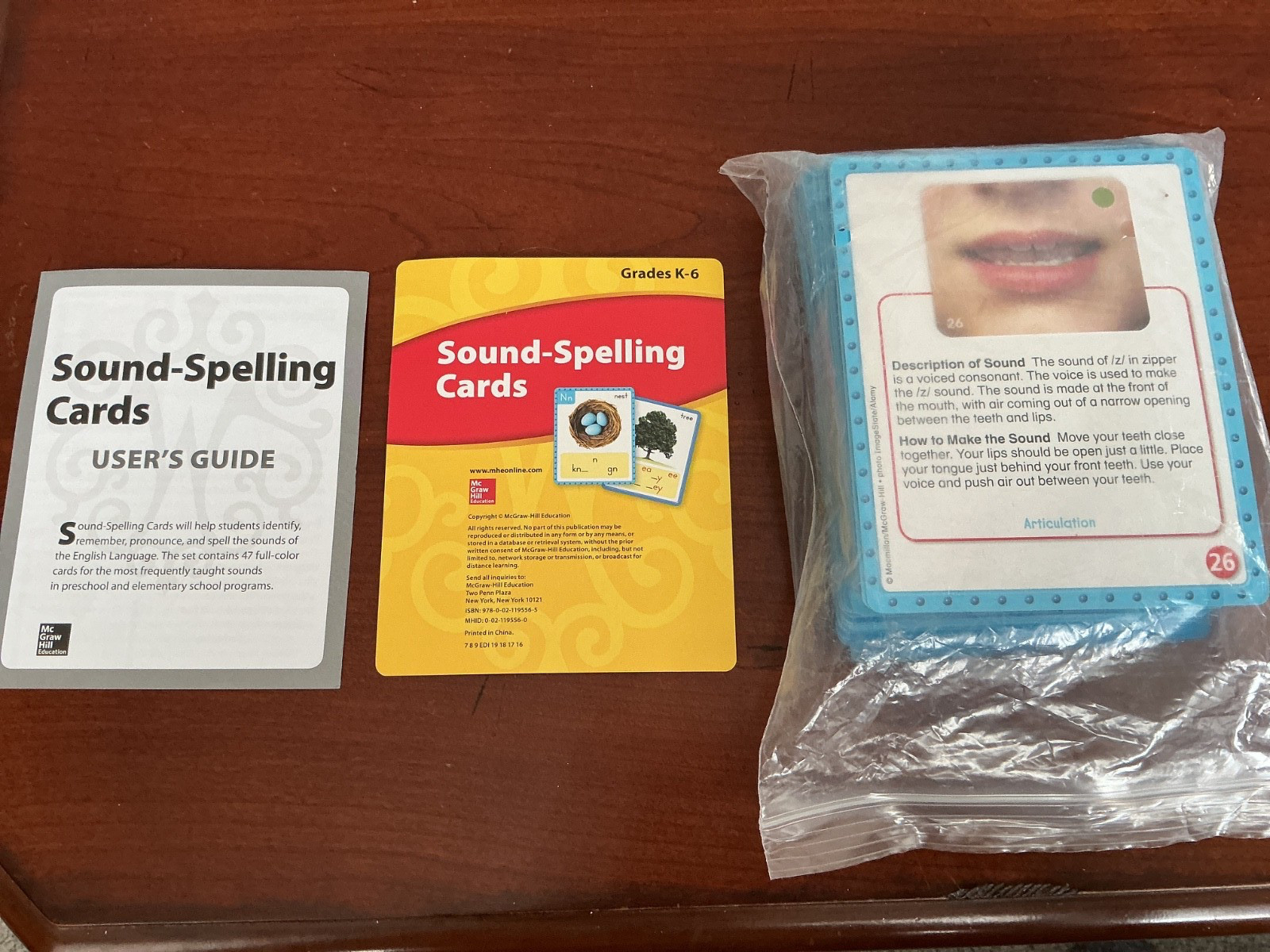Wonders, Sound Spelling Cards (Small) Grades K-6 ( moving lips )