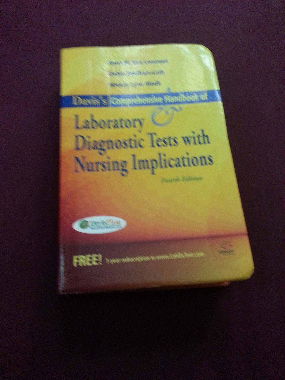 Davis’s Comprehensive Handbook of Laboratory and Diagnostic Tests With Nursi…