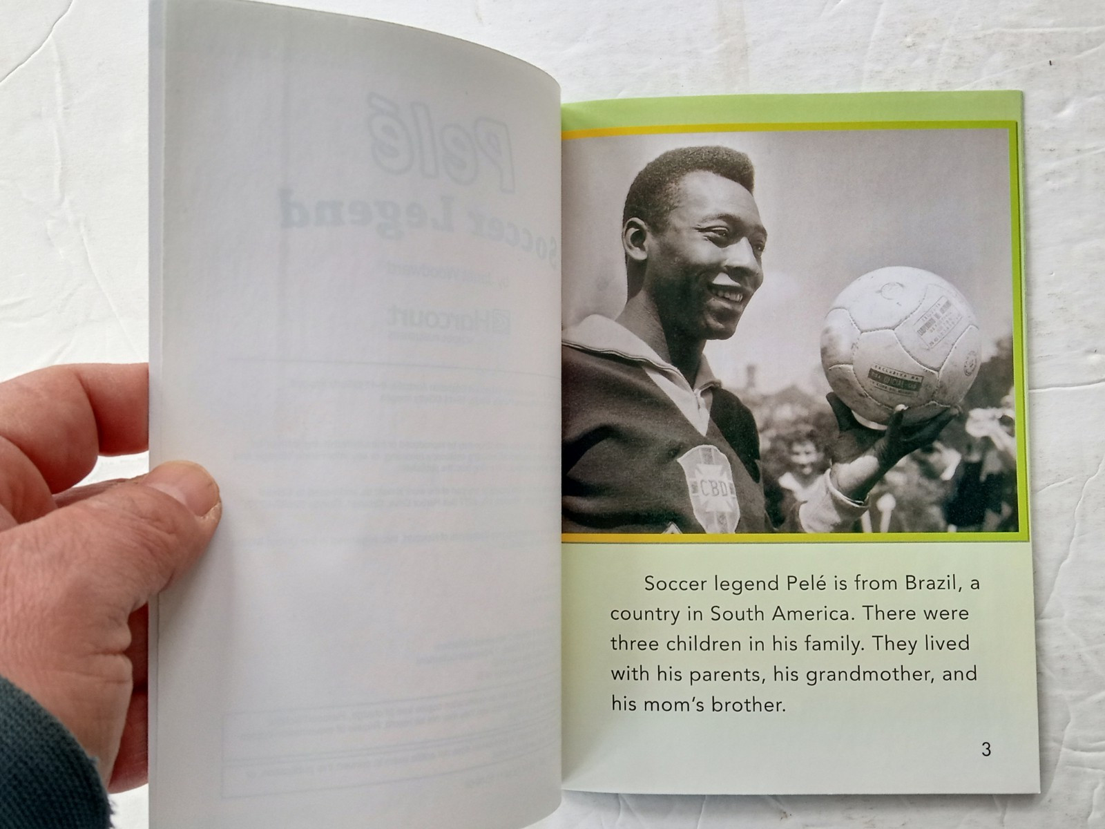 PELE Soccer Legend by Janet Woodward PB Advanced Reader Grade 2/3 HARCOURT