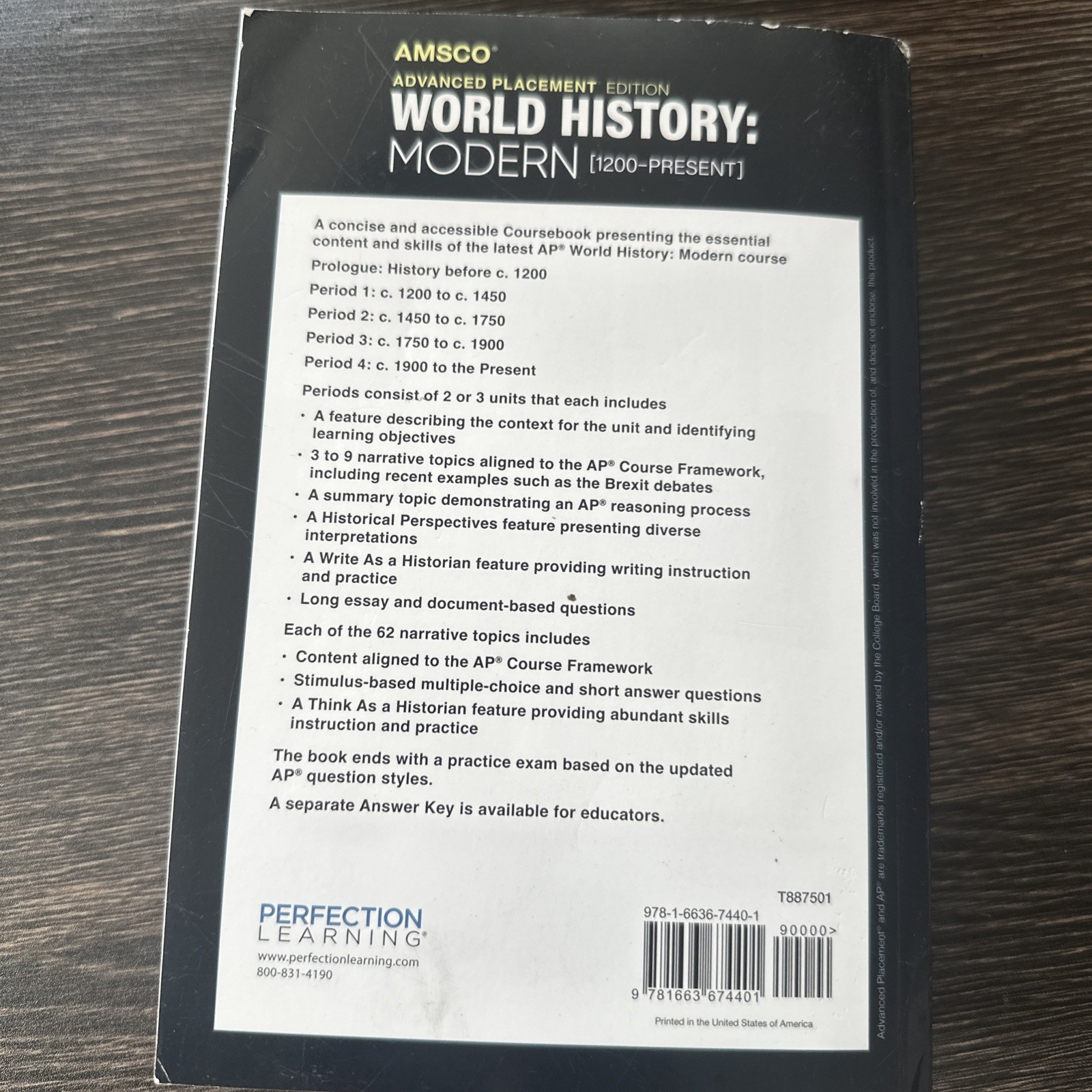 Advanced Placement Edition World History: Modern 1200- Present Paperback