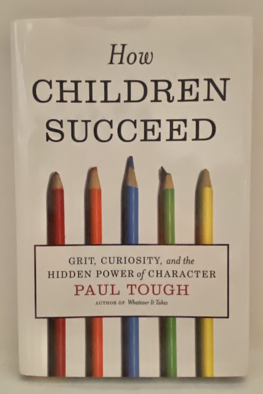 HOW CHILDREN SUCCEED: GRIT, CURIOSITY, & HIDDEN POWER OF CHARACTER by PAUL TOUGH