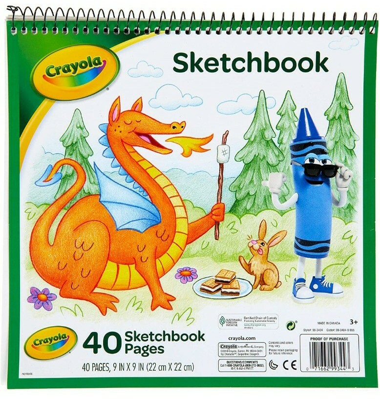 Lot of 6: Crayola Sketchbook 9″ X 9″ (22cm×22cm) 40 Sketchbook Pages
