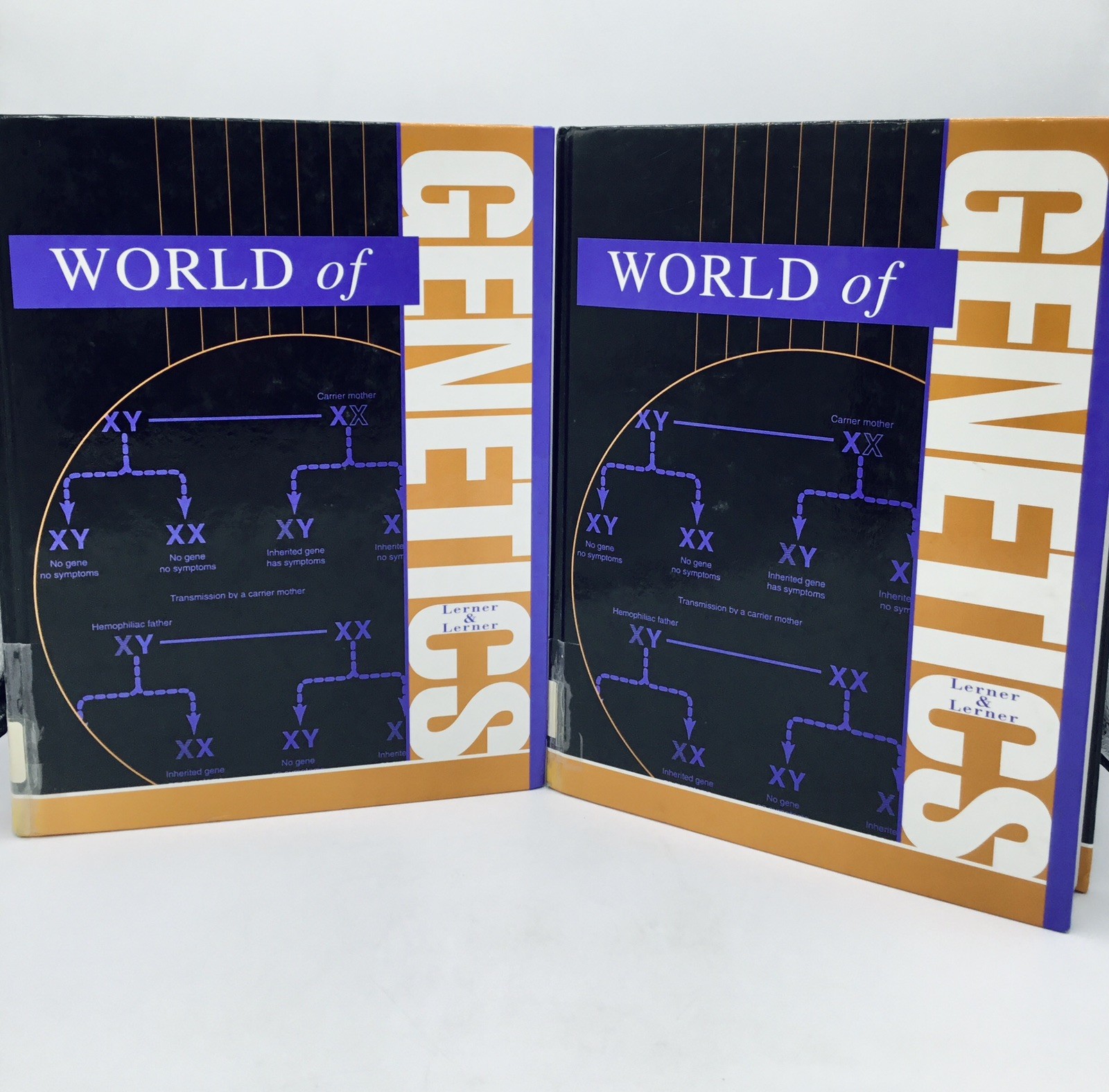 World of Genetics Volume 1 & 2 Gale Group, Lerner & Lerner, HC Set 💥VG