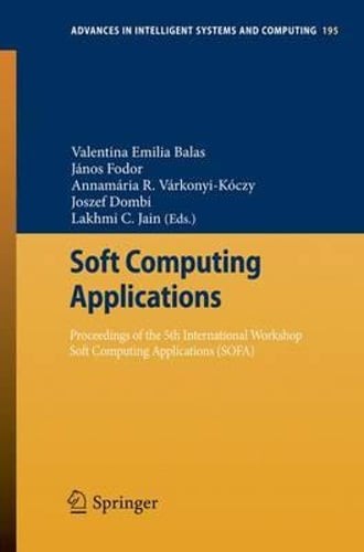 Soft Computing Applications: Proceedings of the 5th International Workshop Soft