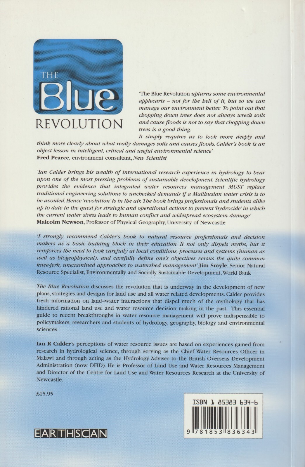 The Blue Revolution Land Use and Integrated Water Resources Management