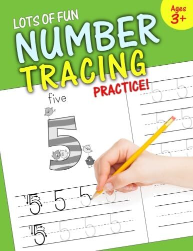 Lots of Fun Number Tracing Practice!: Learn numbers 0 to 20! – Handwriting T…