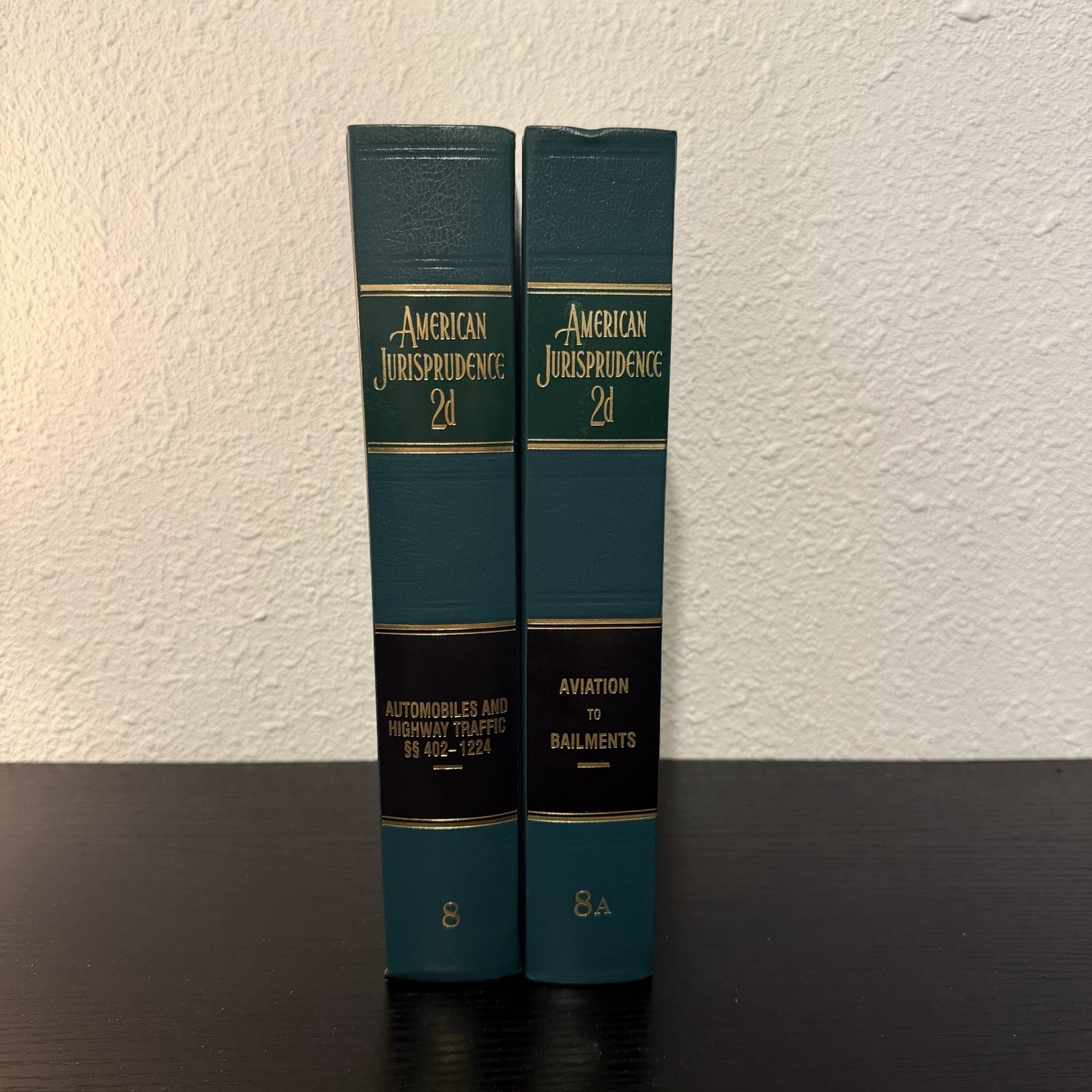 American Jurisprudence 2d Vol 8 & 8A Law Books Legal Library Set