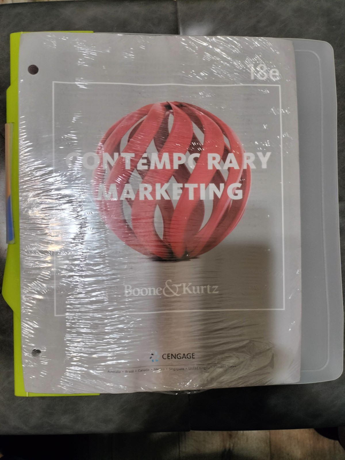 CONTEMPORARY MARKETING BOONE & KURTZ CEGAGE 18e Edition NEW .