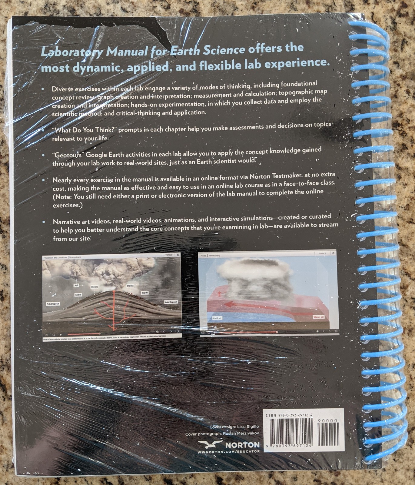Laboratory Manual for Earth Science by Olney et al, spiral, new in shrinkwrap