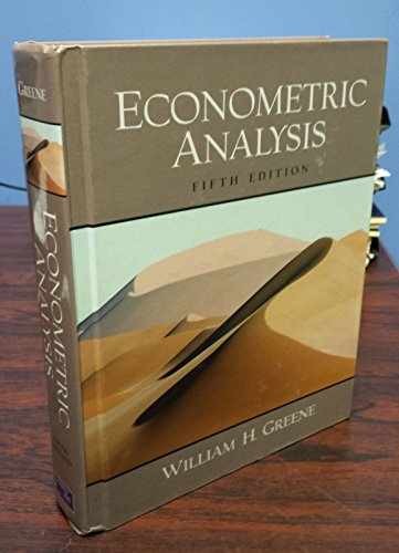 Econometric Analysis – Hardcover, by Greene William H. – Very Good