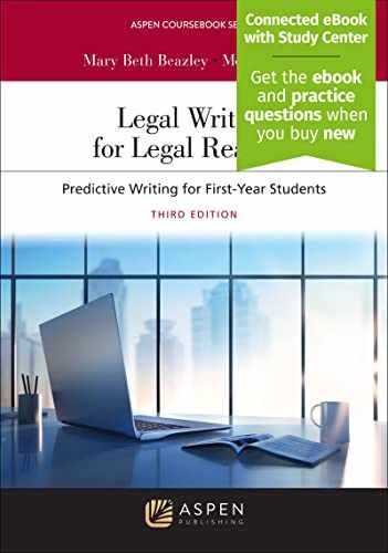 Legal Writing for Legal Readers: – Paperback, by Beazley Mary Beth; – Very Good