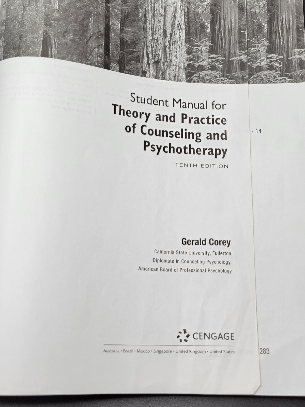 Student Manual for Theory & Practice of Counseling & Psychotherapy 10th Ed