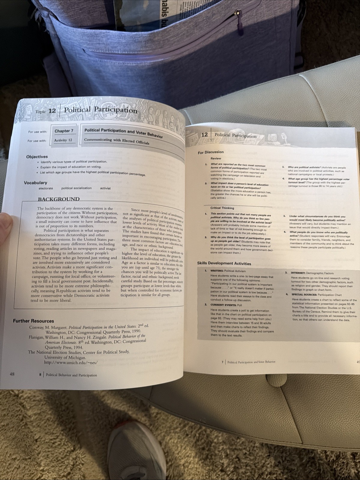 American Government Ser.: American Governemnt a Complete Coursebook by Ethel