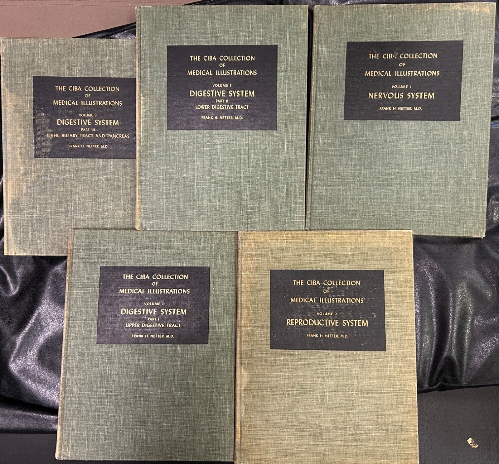 The Ciba Collection of Medical Illustrations Lot of 5 Book Volumes