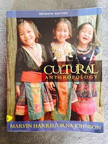 Cultural Anthropology (Book Alone) – Paperback, by Marvin Harris – Acceptable