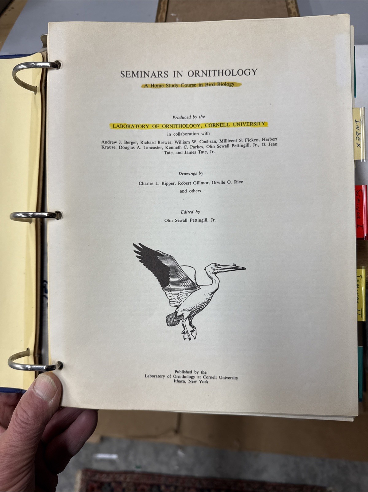 Cornell Lab of Ornithology Bird Biology Home Study Course 1977 4th Printing