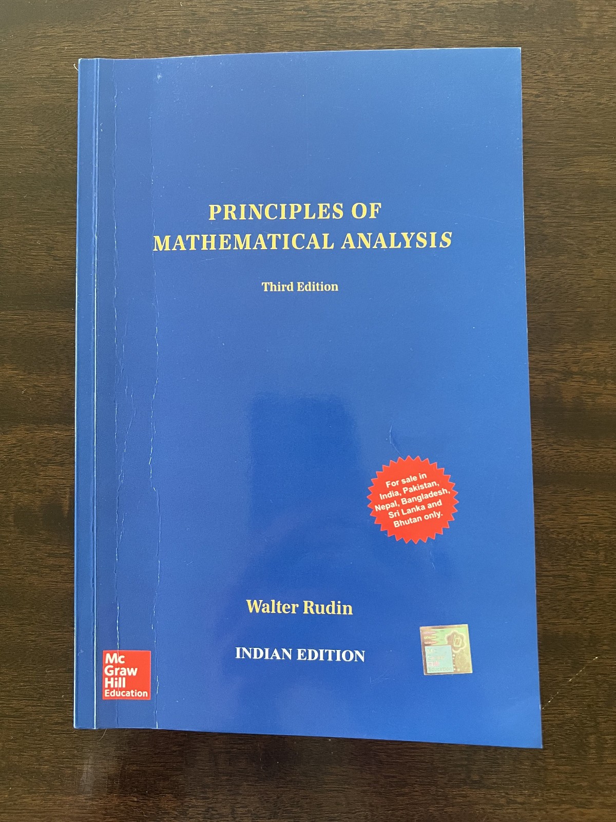 Principles of Mathematical Analysis, Walter Rodin, GOOD, [Indian Edition]